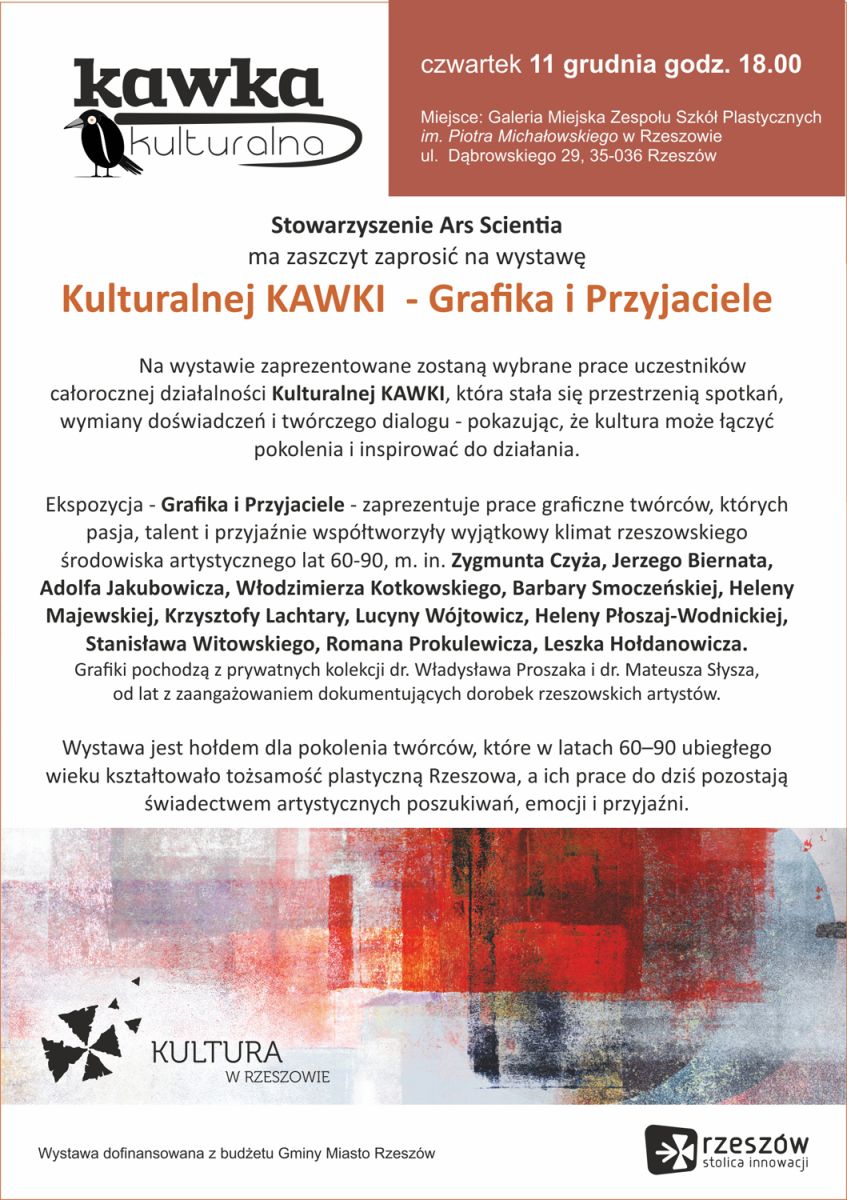 plakat promujący wernisaż